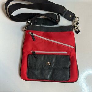 SR2 Red & Black Messenger Crossbody Bag – SR2 Sondra Roberts Crossbody Purse